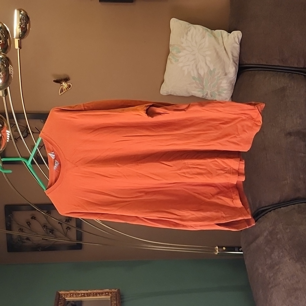 Men's XXL Orange Long sleeve shirt